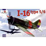 Amodel 72124 Plastic model airplane kit Scale 1:72 I-16 type 5/6 Soviet fighter Model