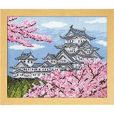 Olympus counted cross stitch kit "Himeji castle in Spring ", 29,7x36,4 cm Model