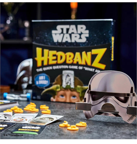 Star Wars Hedbanz Hilarious Picture Guessing Board Game Open Box Model