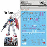 for RG 1/144 RX-78 2 Kit D.L Model Water Slide Pre-cut Decal Sticker Master 2.0 Model