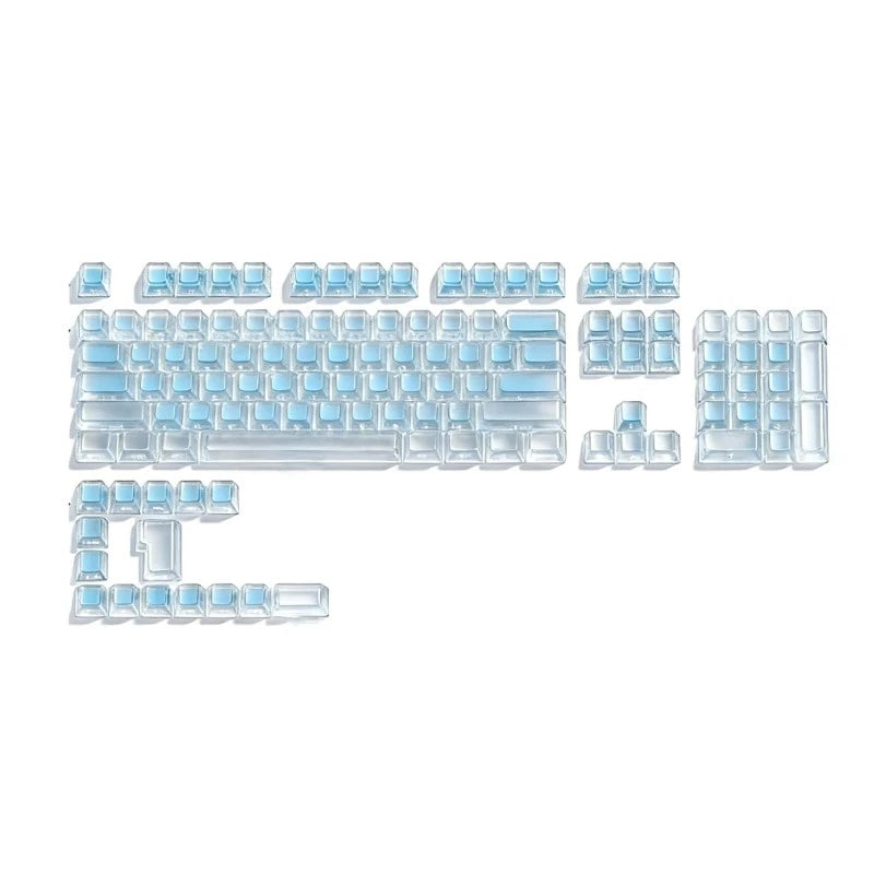 119 Keys Carbon Fiber Textured Keycaps Carbon Texture Side Engraving Accessories Model