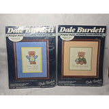 1985 Dale Burdett Pitiful Pals Religious Cross Stitch Kits Lot of 2 Model