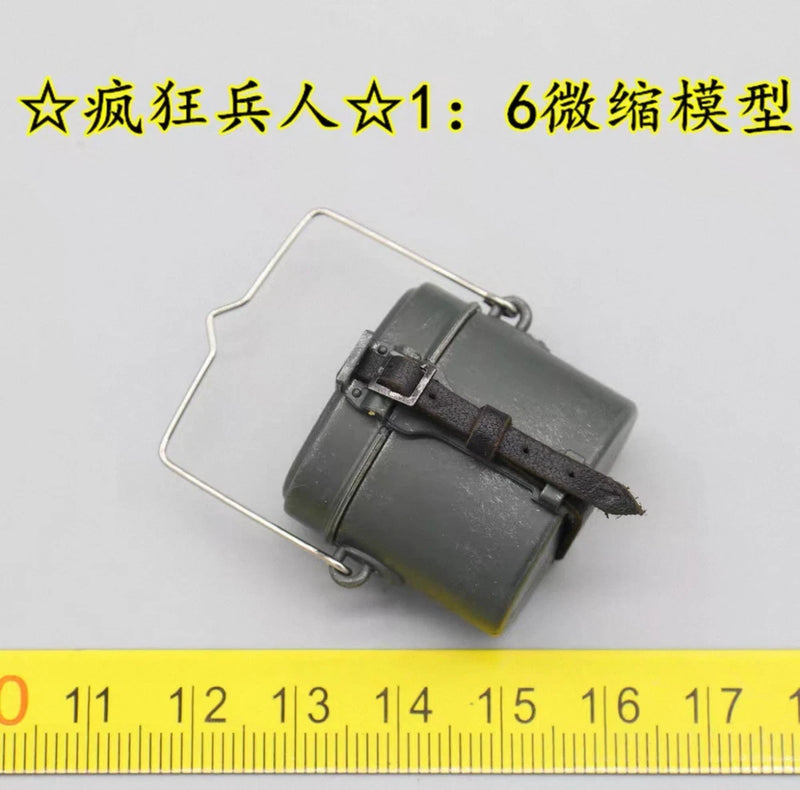 1/6th WWII Male Soldier Metal Lunch Box Model Fit for 12" Action Figure Body Model