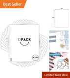 Versatile 16x20 White Backing Boards for Art, Photos & DIY Crafts - 10 Pack Model