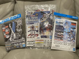 Bandai Clear Weapon Display Gundam Aerial, Action Base & 1/200 RX-78F00 Set of 3 Model