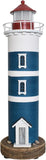 Wood Lighthouse Decor with LEDLight, Decorative Beach Lighthouse Tabletop Decor Model