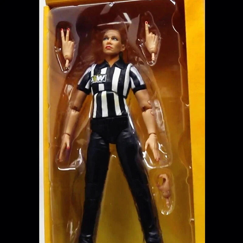 Referee Exclusive AEW Aubrey Edwards Elite Wrestling Action Figure WWE Figurines Model