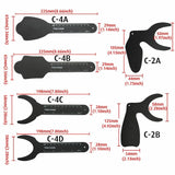 6Pcs Dental Black Background Board Photography Contraster Photo Contrast Set/Kit Model