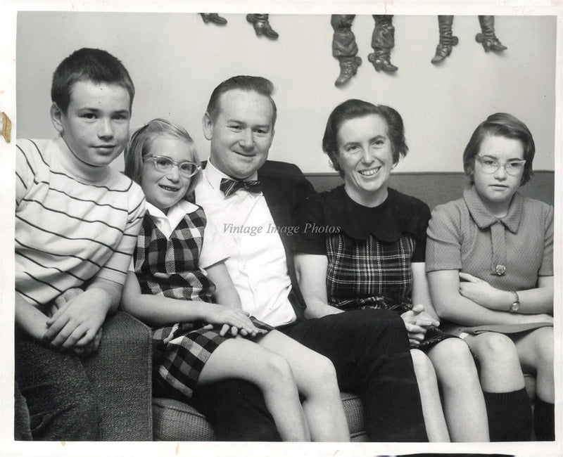 1969 Richard J Alexander Family Portrait Seattle School Board Photo 8X10 Model