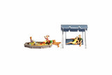 NOCH N Scale Parents & Children Assembled and Painted Miniatures Model