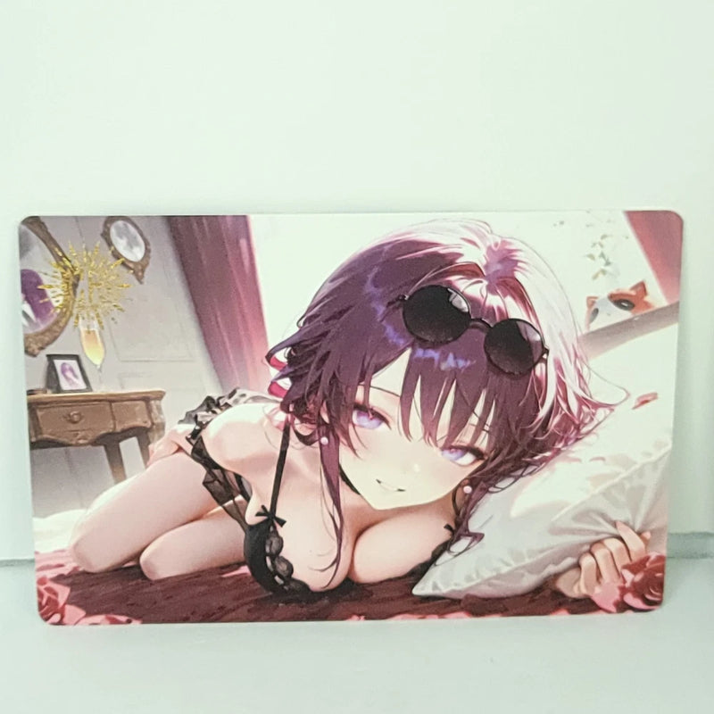 Kafka CR Neko Bed Premium Waifu Card Anime Wall Art Oversized Board A5 Model