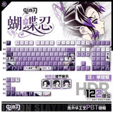Demon Slayer Shinobu Kochou 122 PBT Front-Printed Translucent Keycaps only keys Model