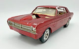 Vintage Built 1:25 AMT 1966 Ford Falcon Sport Coupe Custom - red Model