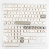 Simple White MA Height PBT Keycaps Apple Style New No Box for Cherry MX Keyboard Model