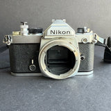 Nikon FM 35mm Film Camera Body Manual Full Mechanical 1977 Model NOT TESTED Model
