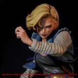 Android 18 Girl 1/8 Unpainted Model Kit Unassembled 3D Printing Garage Kit 22cmH Model