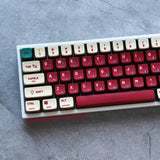 Beige Red PBT Keycaps set Nintendo NES Console Style for Mechanical Keyboards Model