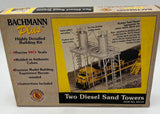 Bachmann Plus 35114 HO Scale Two Diesel Sand Towers Building Kit Unassembled NIB Model