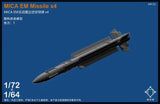 1/72 Scale French MICA EM Active Radar Air-to-Air Missile Assembly Model Kit Model