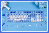 Arknights Mizuki Anime PBT Blue Keycaps For Mechanical Keyboards Decoration Gift Model