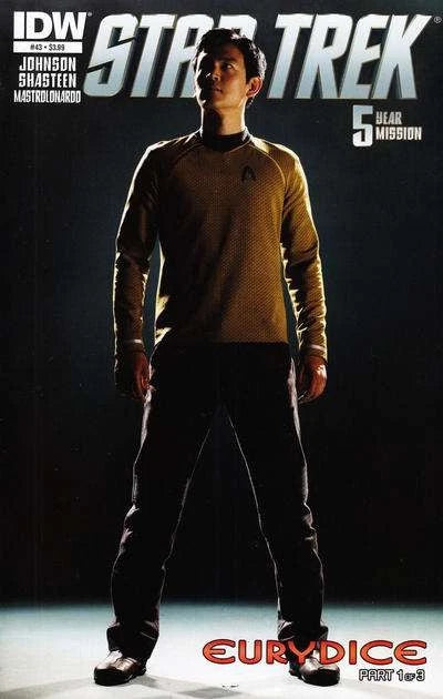 Star Trek (5th Series) #43A FN; IDW | John Cho Photo Cover Sub - w/Bag+Board Model