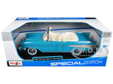 1957 CHEVROLET BEL AIR CONVERTIBLE BLUE 1/18 DIECAST MODEL CAR BY MAISTO 31476 Model