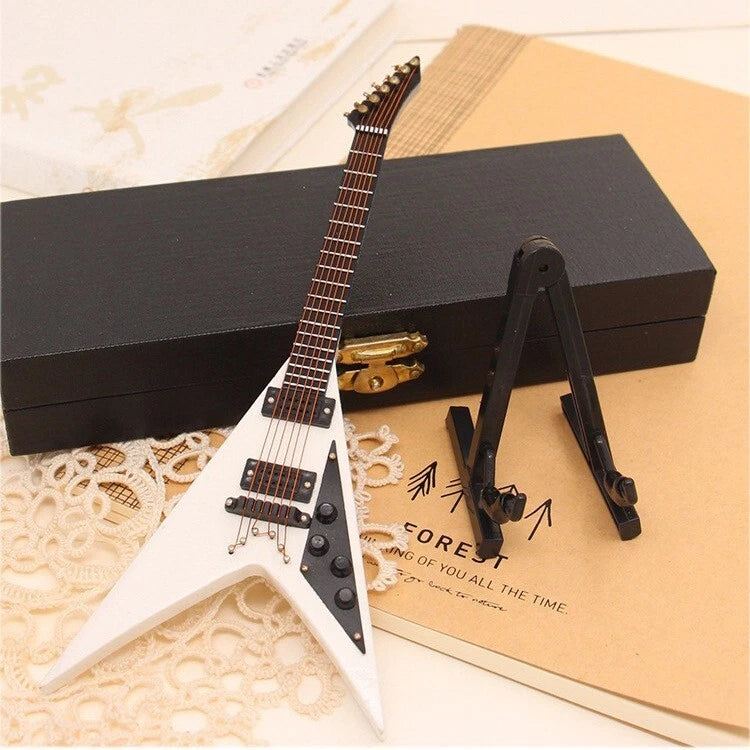 1/6 Special Shaped Electric Guitar White Bass Model Rock Fit 12¡± Movable Doll Model