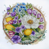 Floral Moment Counted Cross Stitch Kit on Canvas | A Perfect Gift Model