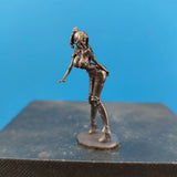 52mm Solid Black Brass Sexy Slim Girl Statue Plump Beauty Model Big Ass Ornament Model