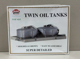 Model Power 1569 N Scale Twin Oil Tanks kit Factory Sealed New Model