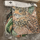 Vintage Needlecraft club of America tiger Cub Theme Needlepoint Kit Rare Model