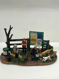 Lemax Coventry Cove Dog Park Display With Additional No Littering Figurine RARE Model