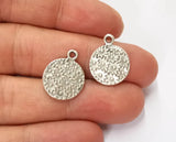 4 Pcs Flower Sunflower Charms Antique Silver Plated jewelry Accessories Charms