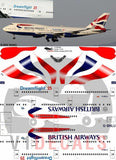 V1 Decals Boeing 747-400 British Airways Dreamflight for 1/144 Revell Model Kit Model