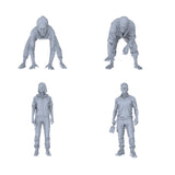 MRY-SFW LYTR785 1/35/48/72/144 Ground Working Figure Model 4 pcs Model