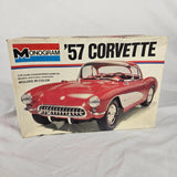 Monogram 1957 Corvette 1/24 Scale Plastic Model Kit Model