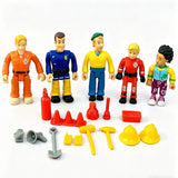 Lot 5pcs Fireman Sam Norman Charlie Sam Tom Action Figure Moveable  2.5'' Model