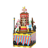 Rolife Phone Booth 3D Music Box And Ferris Wheel DIY Craft Kits One of Each NEW Model