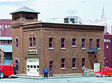 WESTERN AVENUE FIRE STATION CORNER BUILDING - HO Scale KIT 933-3037- NEW Model