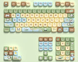 112 pcs Panda Paradise MOA Keycaps PBT Keycaps For Mechanical Keyboard Model