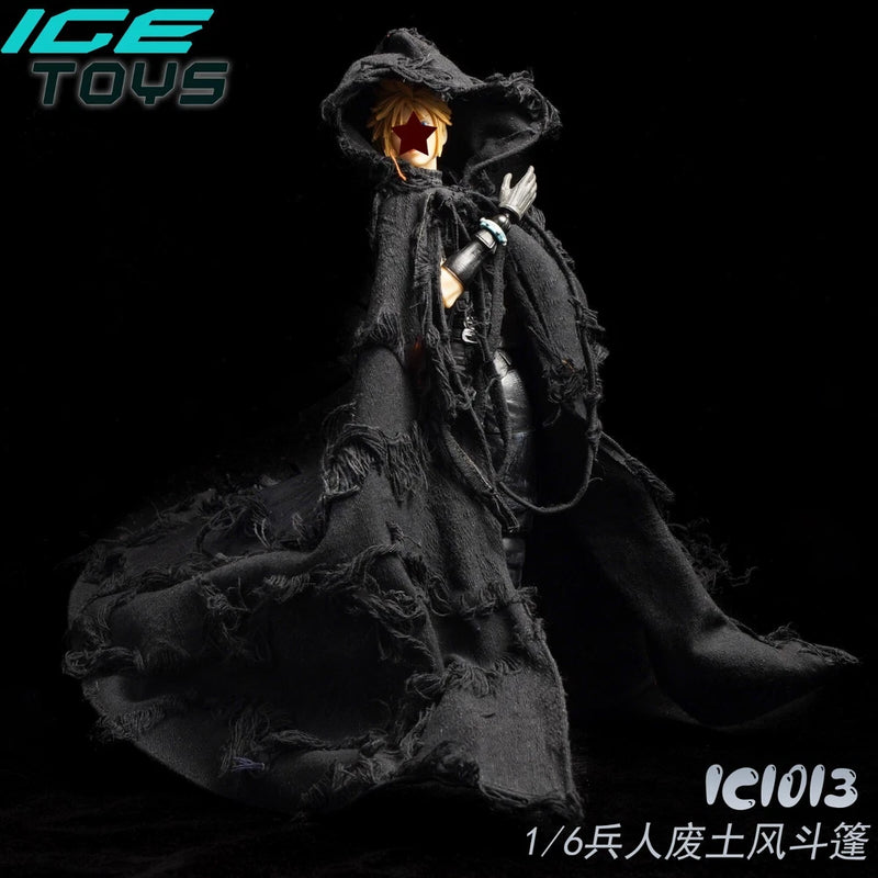 1/6 Black cloak Accessories Fit 12" Soldier Action Figure Body Model Toys Model
