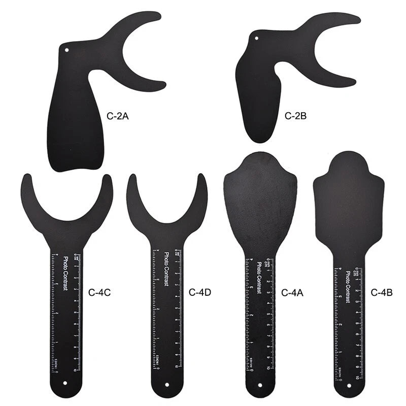 6Pc Dental Photo Contrast Black Background Board Photography Contraster Bendable Model