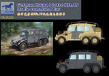 Bronco 1/35 German Krupp Protze Kfz.19 Radio Command Car Model