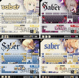 Fate/Stay Night Saber Alter PBT Keycaps 122pcs Set for Mechanical Keyboard Model