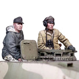 1/35 German Panzer Crew in Winter RESIN FIGURE MODEL KIT Unassembled Unpainted Model