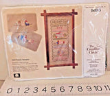 Vtg. 1988 Cross Stitch embroidery The Creative Circle Kit # 1693 FAMILY SAMPLER Model