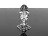 POLAND CRYSTAL 7" EGG FIGURAL SHELF DISPLAY STATUE SCULPTURE Model
