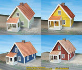 N Scale Building - Cover Stock(paper) Pre-Cut Nordic Style house - NS4P Model