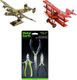 Fascinations Metal Earth Model Kit (Fokker Triplane, B-24 Liberator & Tool Set) Model