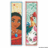 Vervaco Bookmark counted cross stitch kit Disney Moana kit of 2, DIY Model